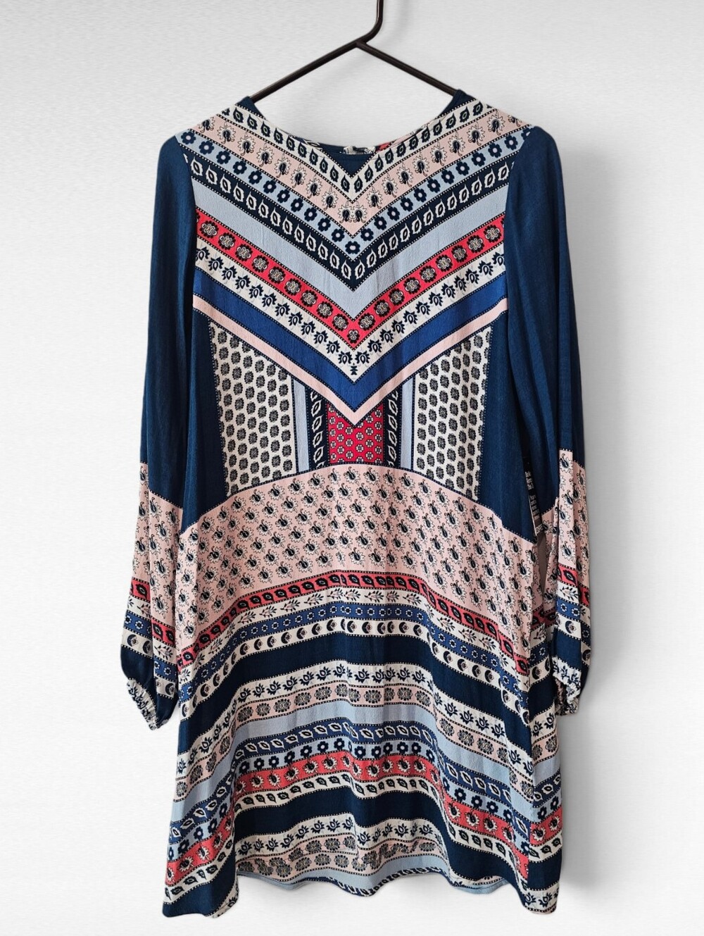 Express Blue Aztec Shift Dress Size Small